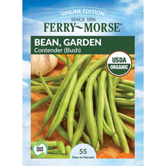 Bean, Contender Organic Seeds, 17.5g