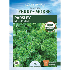 Parsley, Extra Triple Curled Organic Seeds, 1.2g