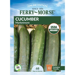 Cucumber, Marketmore Organic Seeds, 1.4g