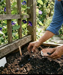 100 Heavenly Blue Morning Glory Seeds for Planting - Variety for Home Gardening