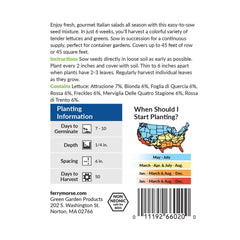 Italian Salad Blend Seeds, 1.8g