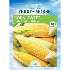 Sweet Corn, Early Sunglow Hybrid Seeds, 17.5g