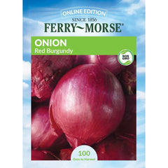 Onion, Red Burgundy Seeds, 1.4g