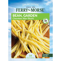 Bean, Cherokee Wax Heirloom Seeds, 22.8g