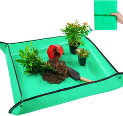 27" X 27" Repotting Mat for Indoor Plants Transplanting and Dirt Control, Portable Potting Tray Succulent Planting Mat Gardening Gifts Plant Gifts for Plant Lovers