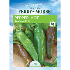 Pepper, Anaheim Chili Seeds, 700mg