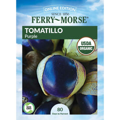 Tomatillo, Purple Organic Seeds, 300mg