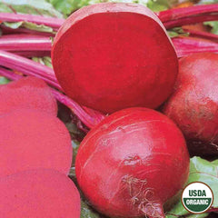 Beet, Ruby Queen Organic Seeds, 5.3g