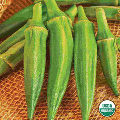 Okra, Clemson Spineless #80 Organic Seeds, 5.3g