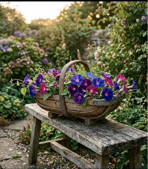 100 Mixed Color Morning Glory Seeds for Planting - Variety for Home Gardening - Seedsplant