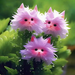 🔥Amazing Plants! 🌈🐱Cat's eye dazzle×Pink long ears cat