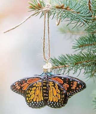 Monarch Butterfly Ornament - Plants Seeds