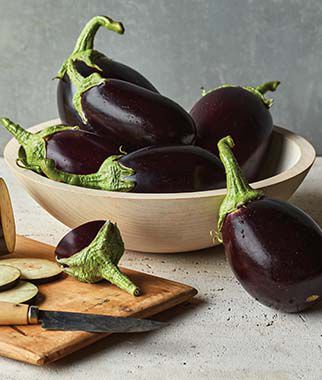 Eggplant, Midnight Moon Hybrid - Plants Seeds